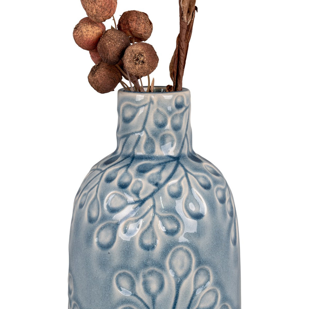 Vaas - Blauw, Keramiek, 12x26cm