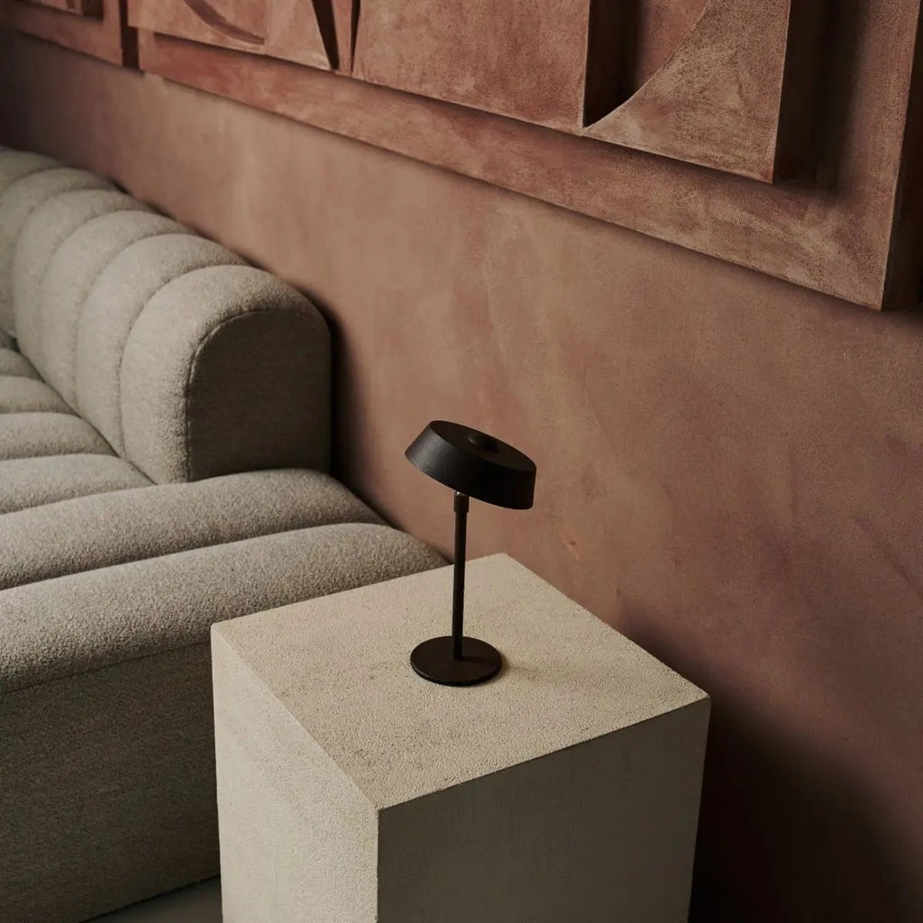 Luca Mokka Bruin USB Oplaadbare Lamp | Minimalistisch, speels & dimbaar