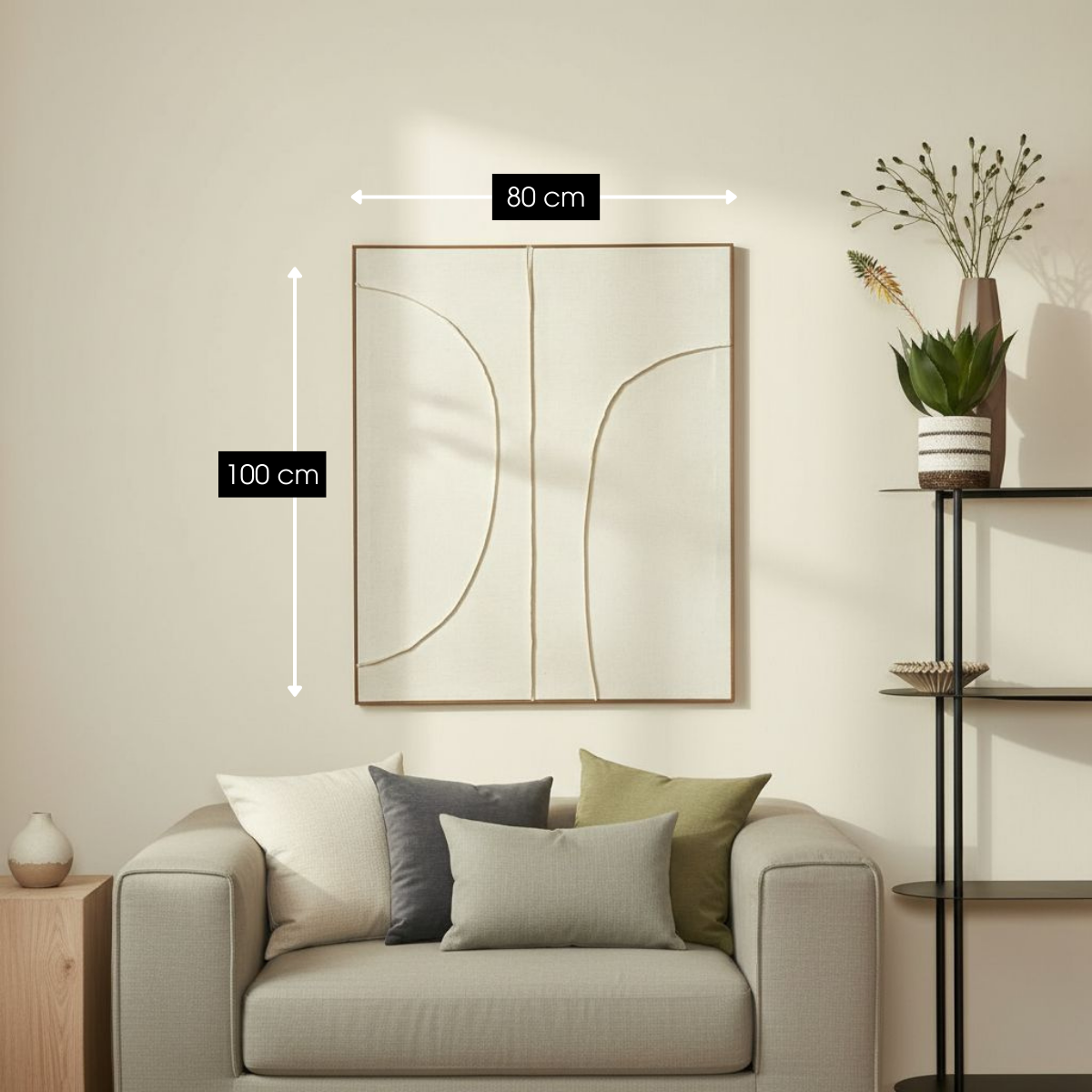 Wanddecoratie  Beige