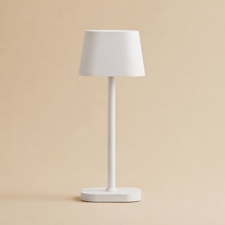 Ava Witte Oplaadbare Tafellamp | Stijlvolle, draadloze en dimbare verlichting