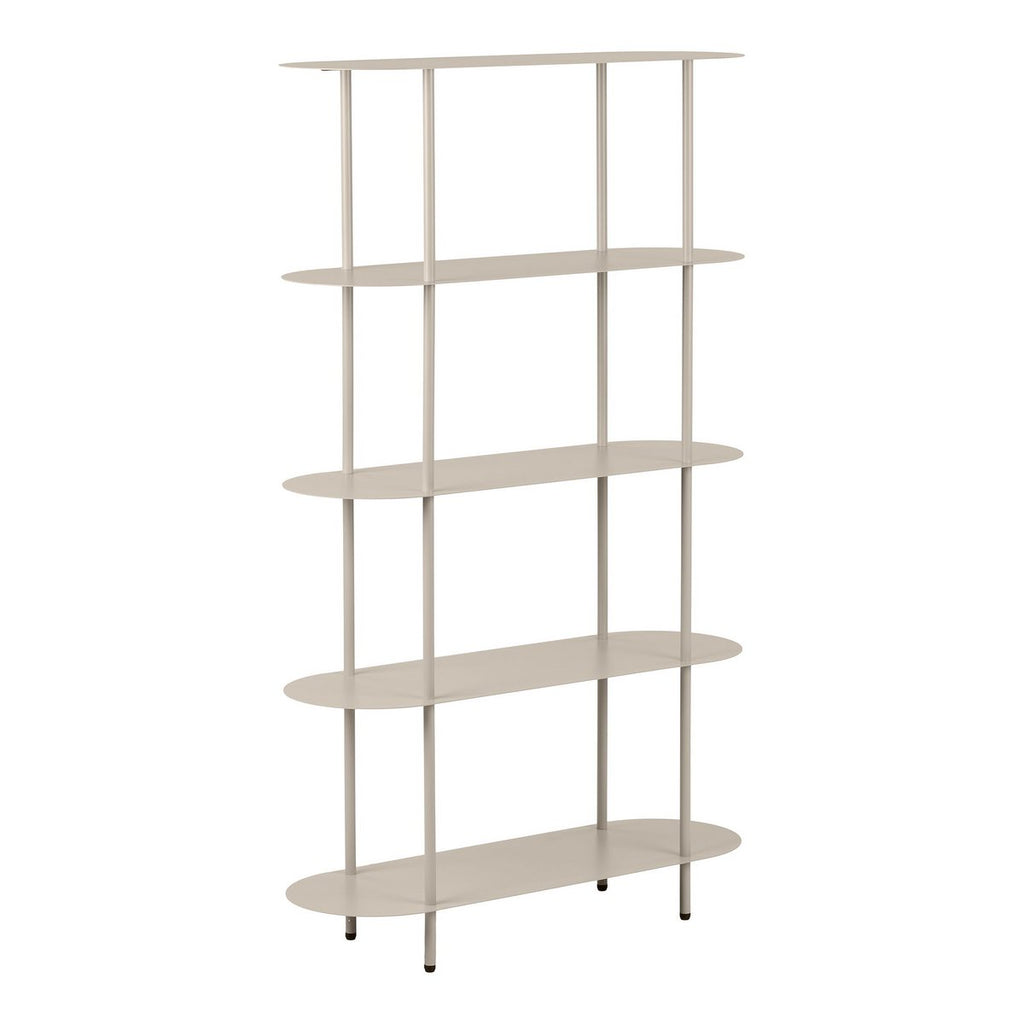 Rieti Open kast, 5 planken, metaal, zand, 31x90x150 cm