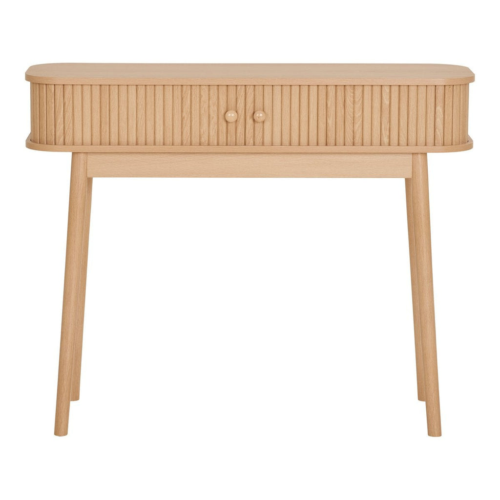 Nikko Consoletafel - Natuurlijk, MDF/Genen, 100x30x80,5 cm
