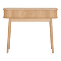 Nikko Consoletafel - Natuurlijk, MDF/Genen, 100x30x80,5 cm