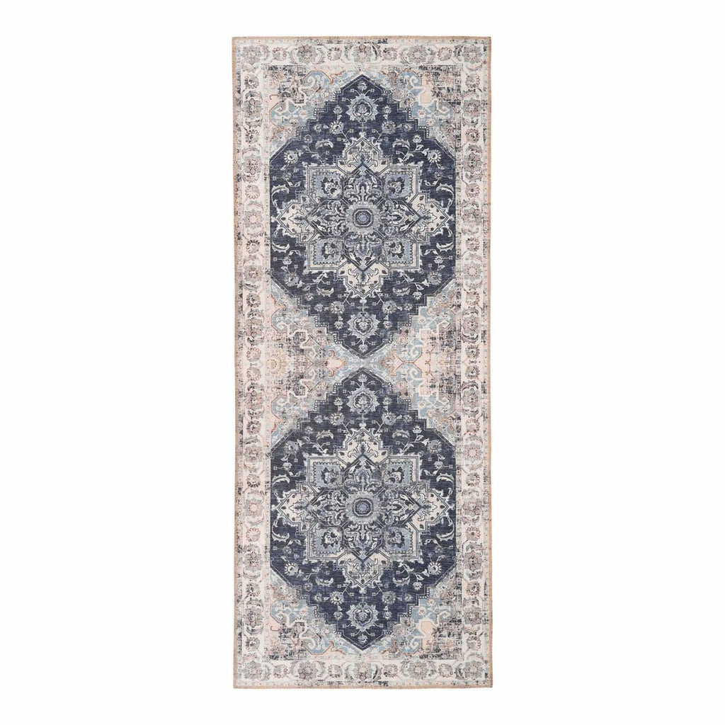 Havana Gangloper - Chenille Polyester, Blauw - 80x200 cm