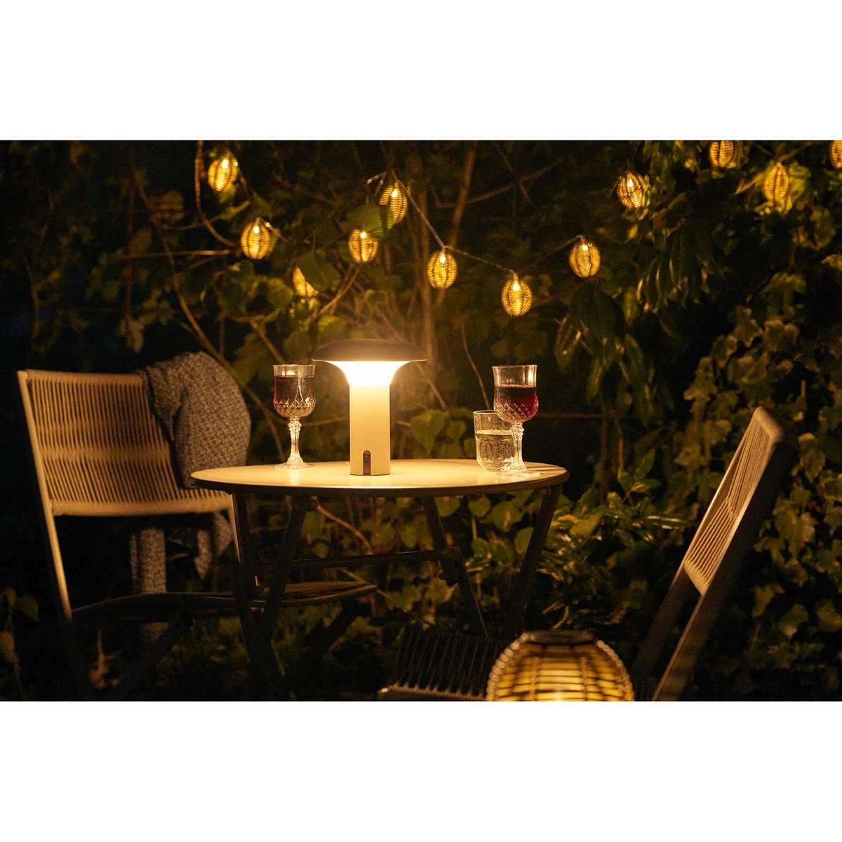 Ramsey LED-lamp, oplaadbaar, beige