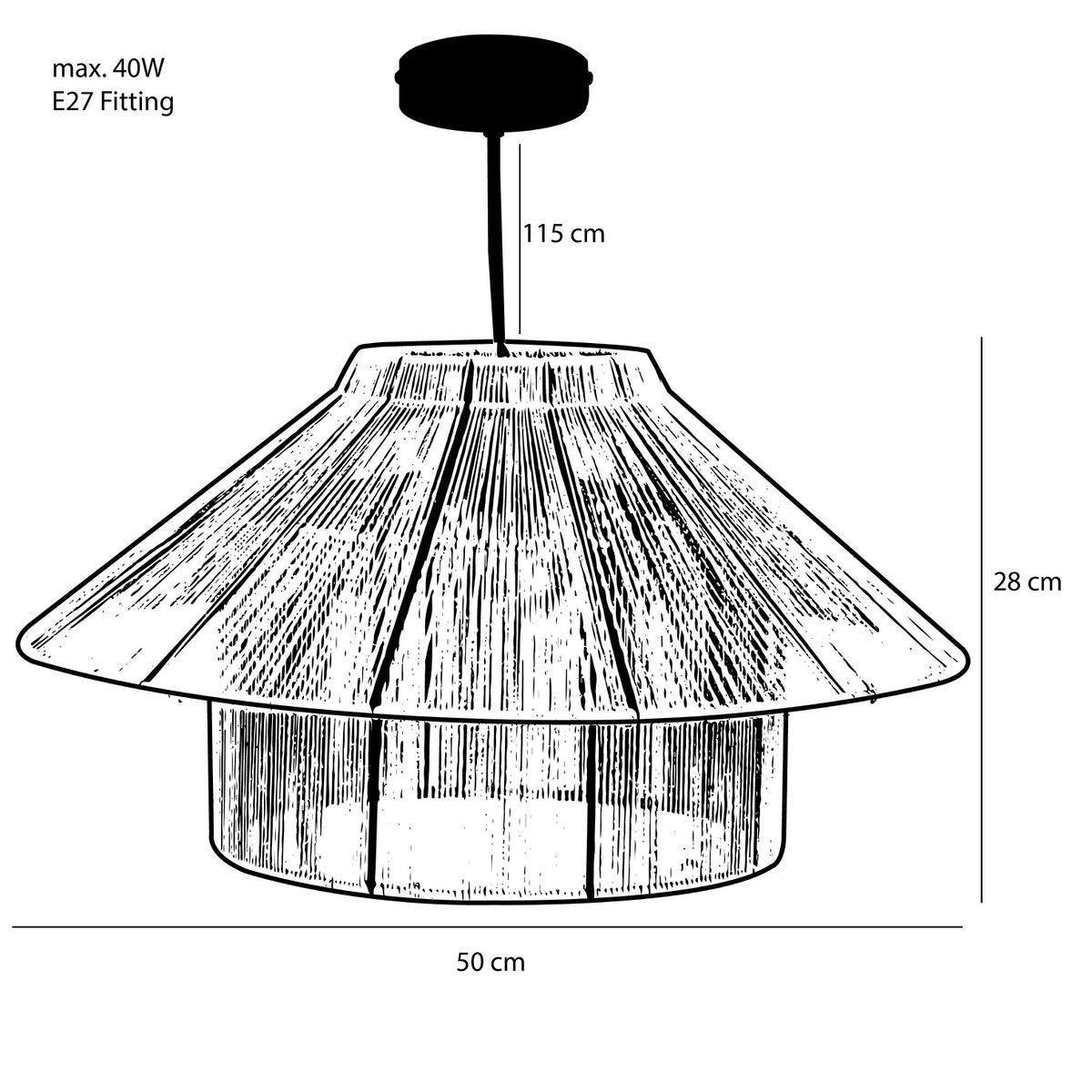 Hanglamp Elsa Lichtbruin