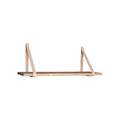 Forno Plank - Natuurlijk, Rubberhout/Leer, 80x20x2 cm