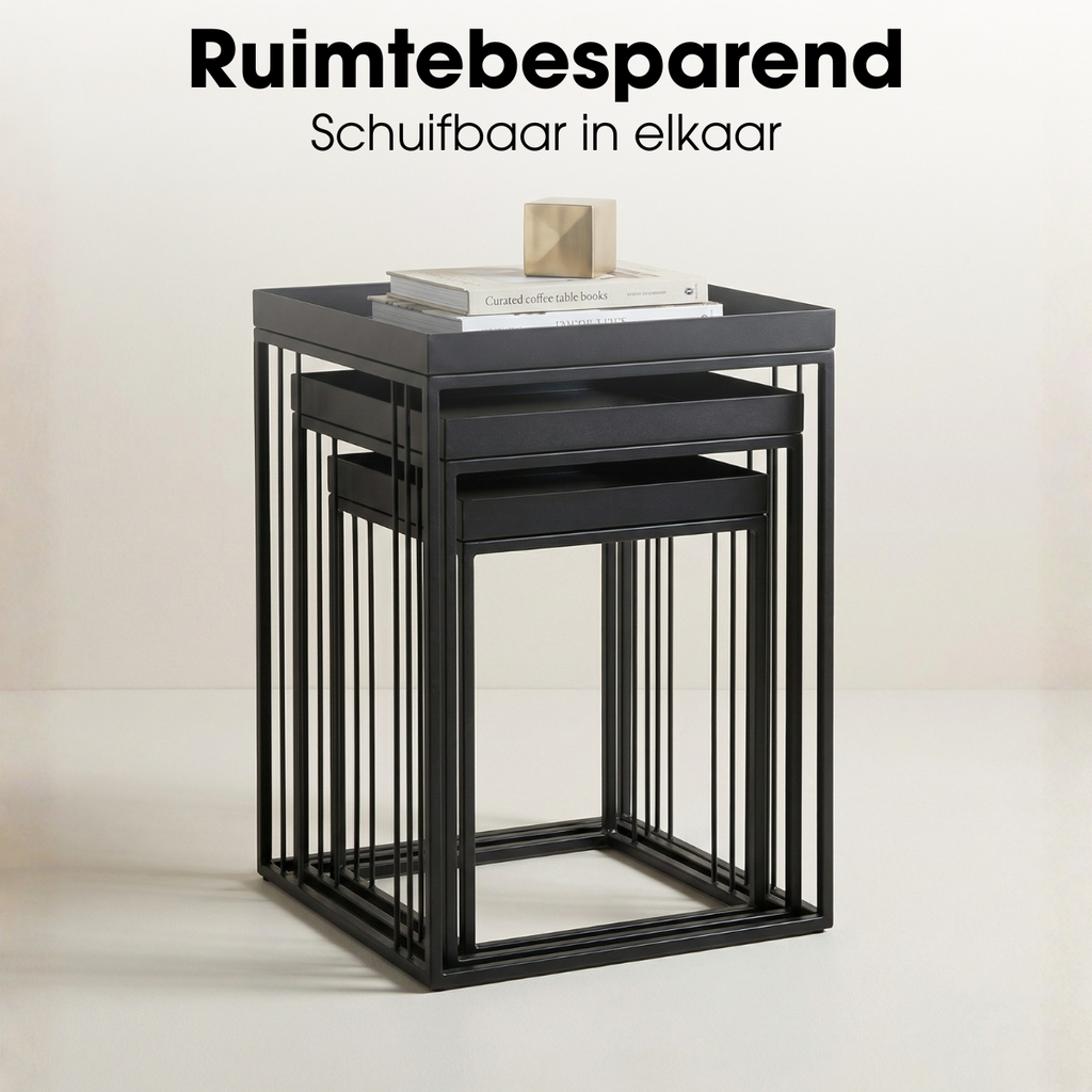 Bijzettafel Beth Zwart