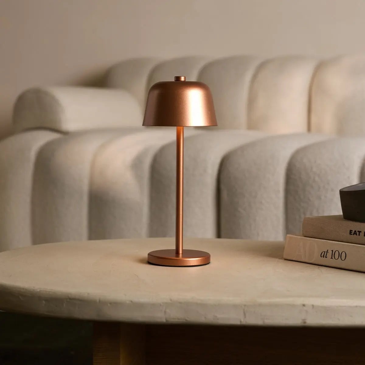 Anton Koperen Oplaadbare Tafellamp | Stijlvolle en draadloze verlichting