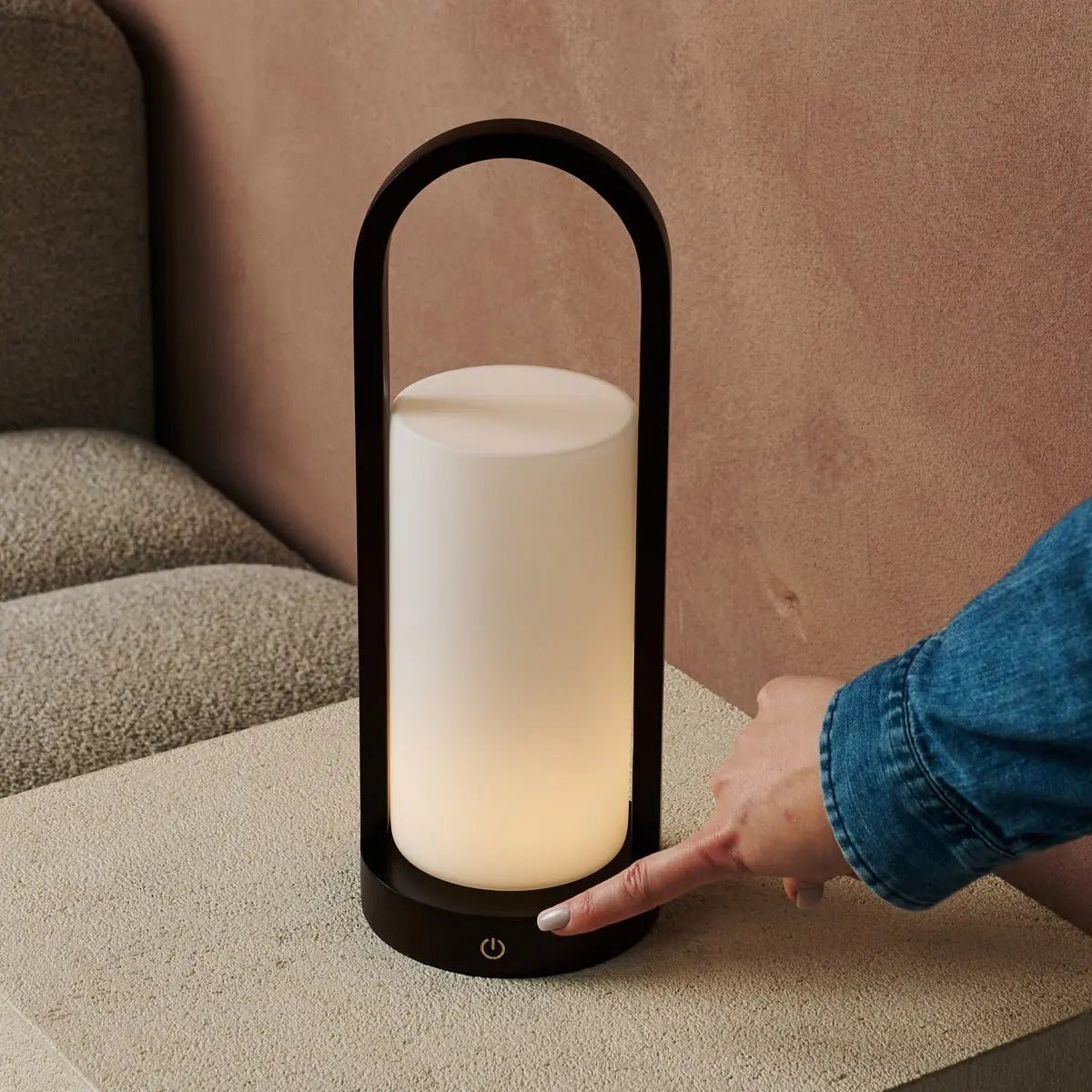 Evie Donkerbruine Oplaadbare Houten Tafellamp | Dimbaar, draadloos en 3 lichtmodi