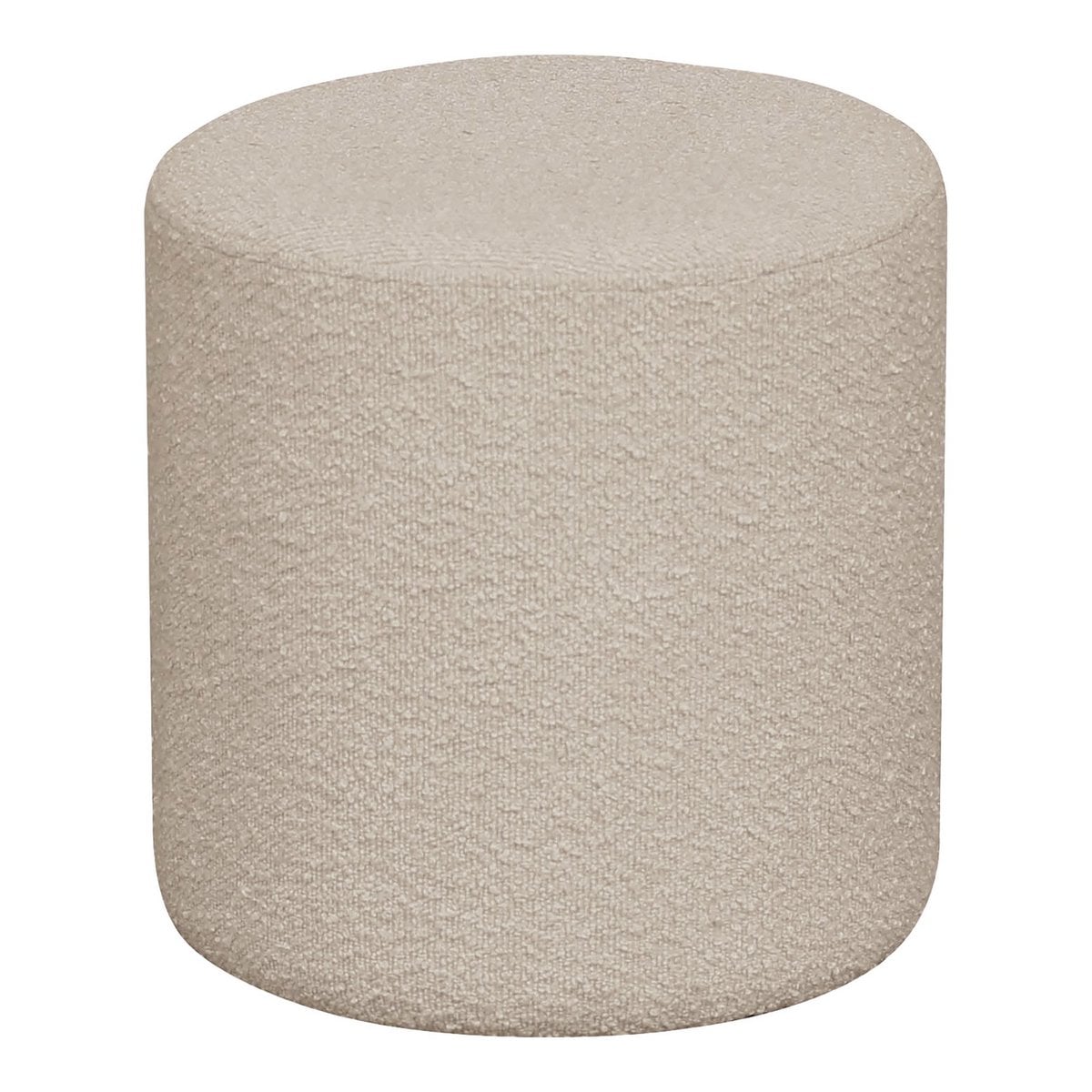 Ejby Poef - Beige, polyester/multiplex/grenenhout, 34x34x36 cm
