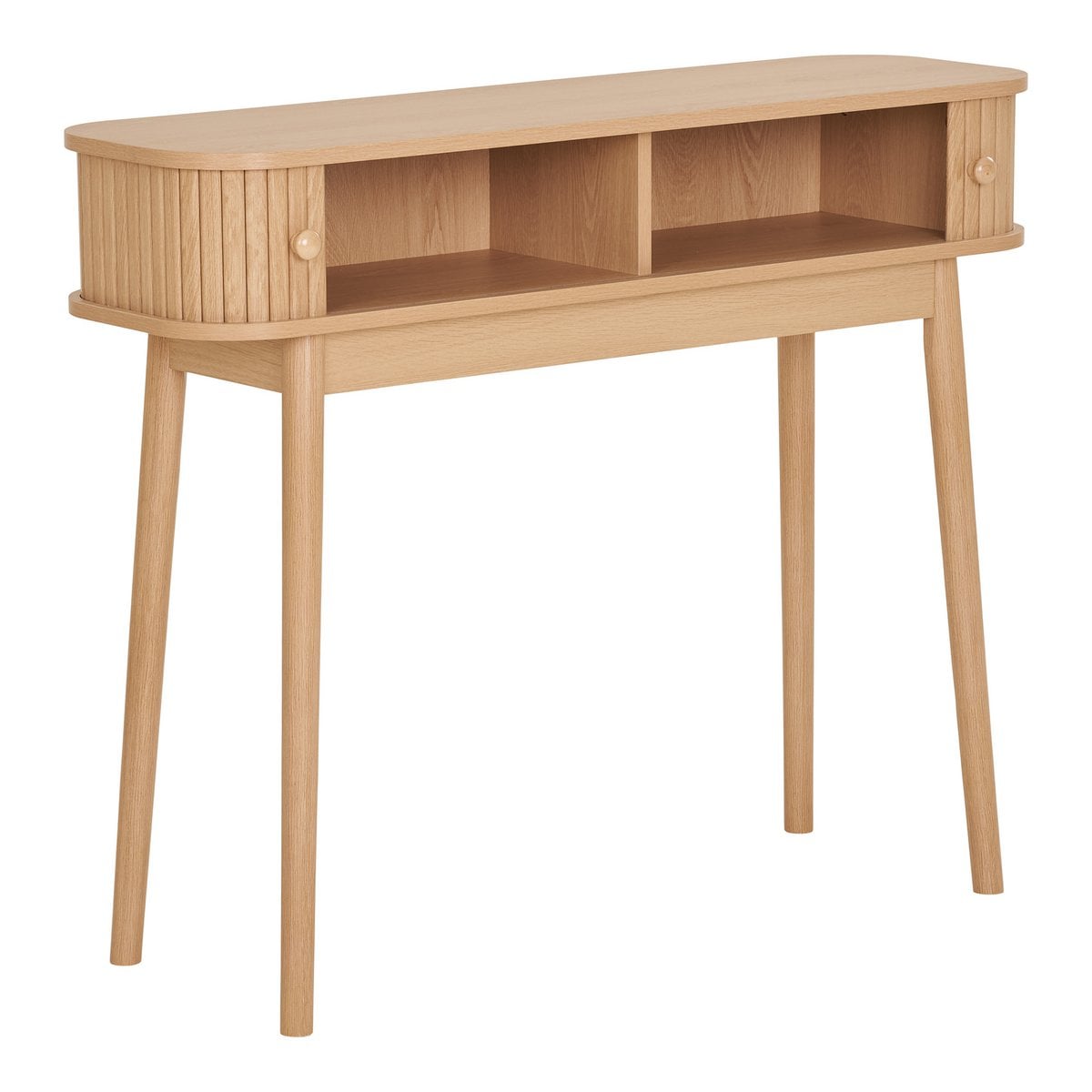 Nikko Consoletafel - Natuurlijk, MDF/Genen, 100x30x80,5 cm