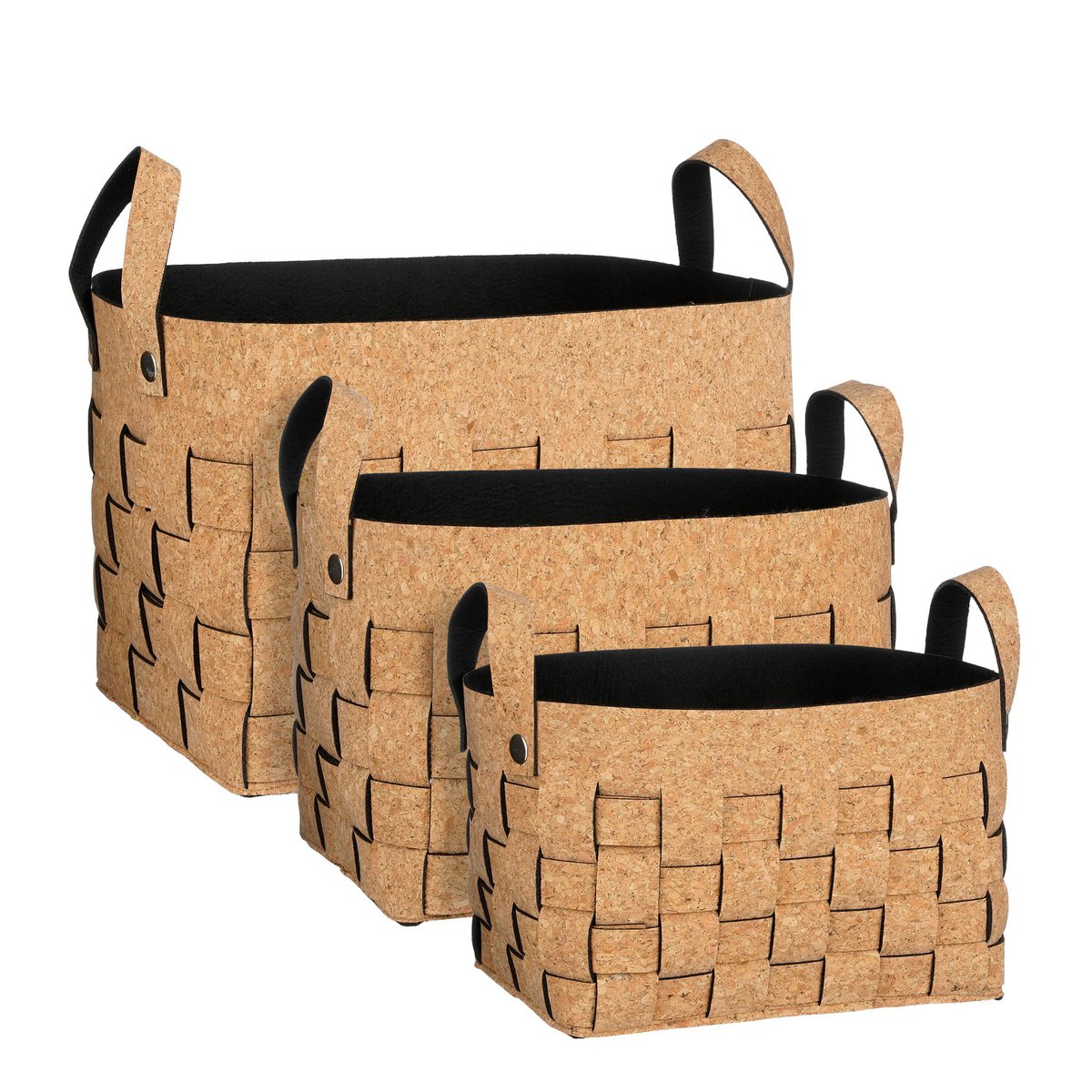 Opbergmand set  Bruin