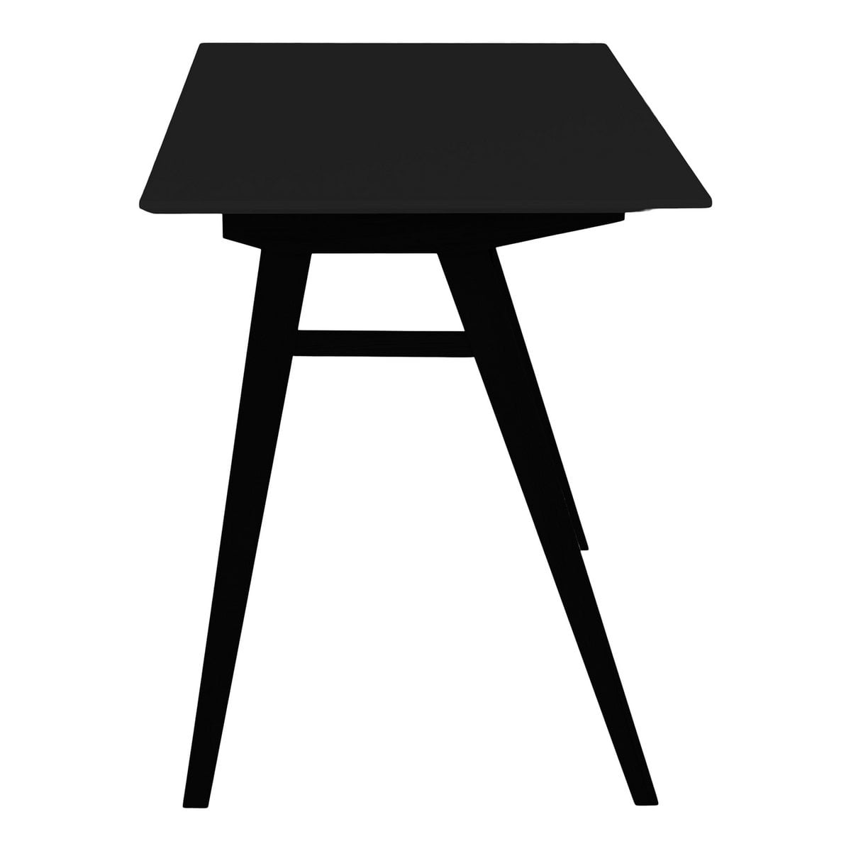 Vojens Bureau - Zwart, MDF/Rubberhout, 120x60x75 cm