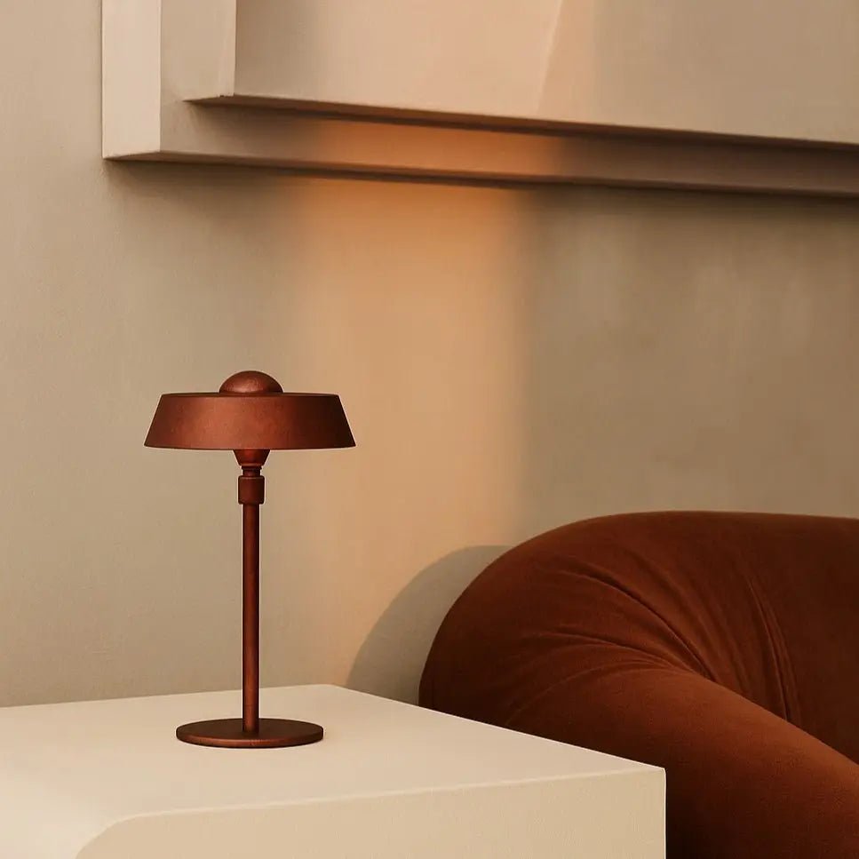 Luca Bronzen USB Oplaadbare Lamp | Minimalistisch, speels & dimbaar