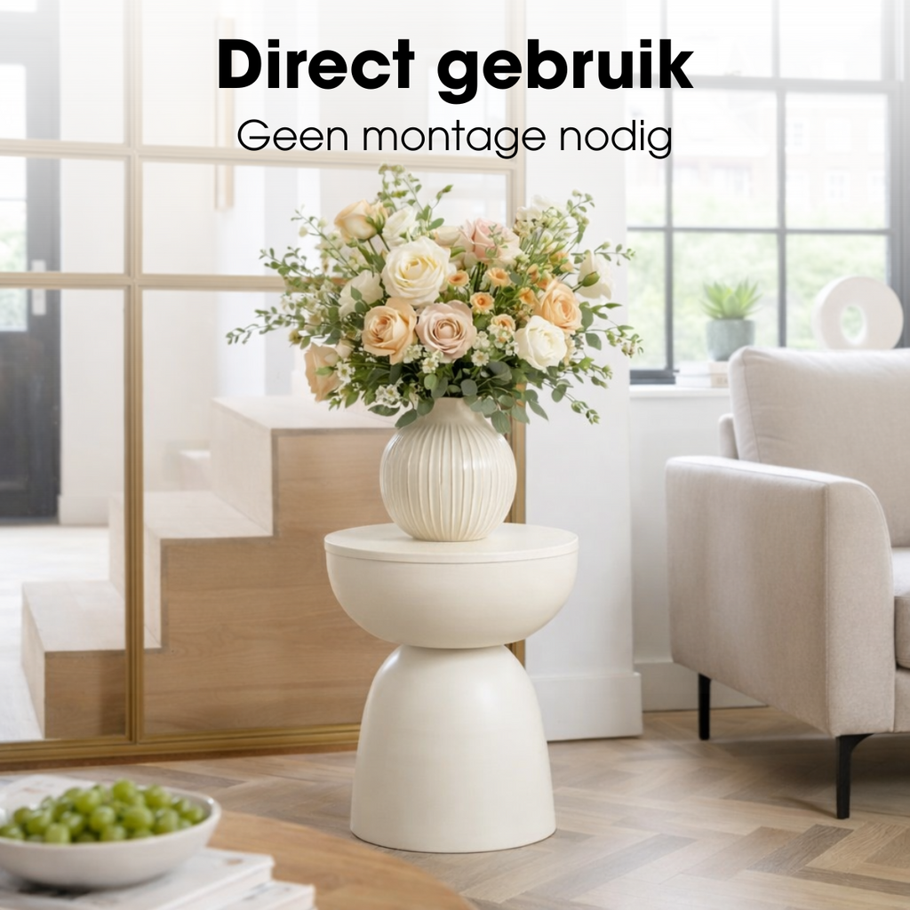 Bijzettafel Elliott Gebroken wit