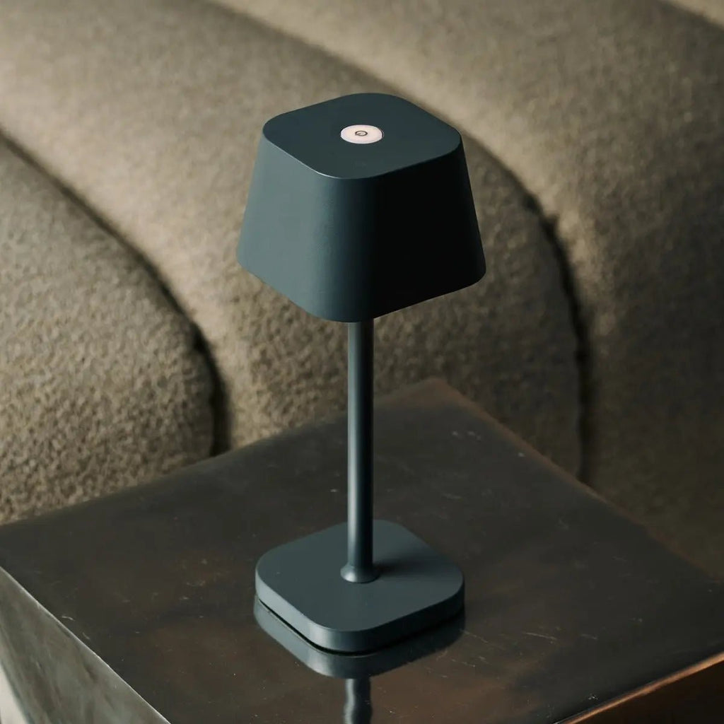 Ava Steengrijs Oplaadbare Tafellamp | Stijlvolle, draadloze lamp en dimbaar
