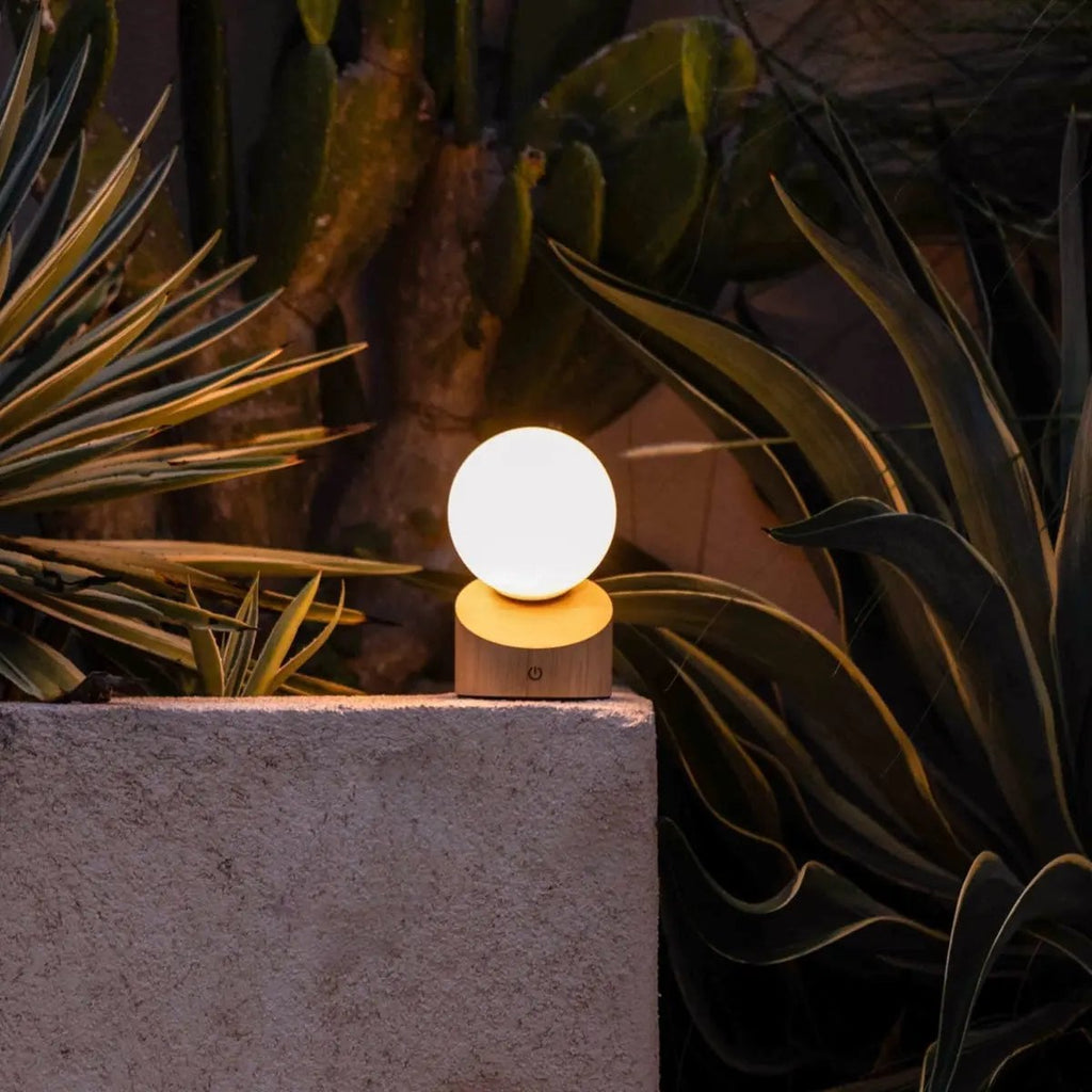 Morris Lichtbruine Oplaadbare Lamp | Stijlvol, draadloos en duurzaam ontwerp