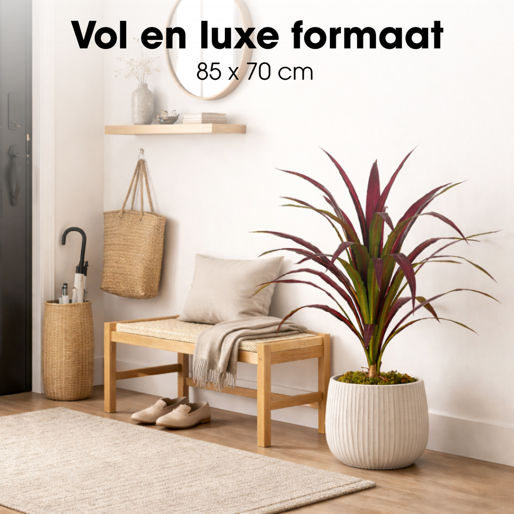 Kunstplant Bananenboom Rood