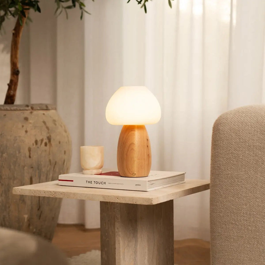 Beer Lichtbruin Oplaadbare Lamp | Draadloos, dimbaar en batterijduur tot 100 uur