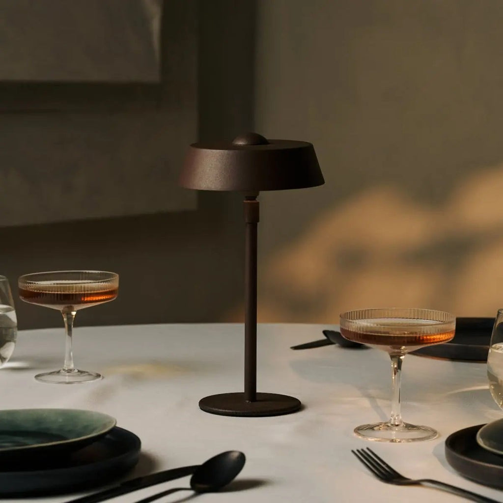 Luca Mokka Bruin USB Oplaadbare Lamp | Minimalistisch, speels & dimbaar