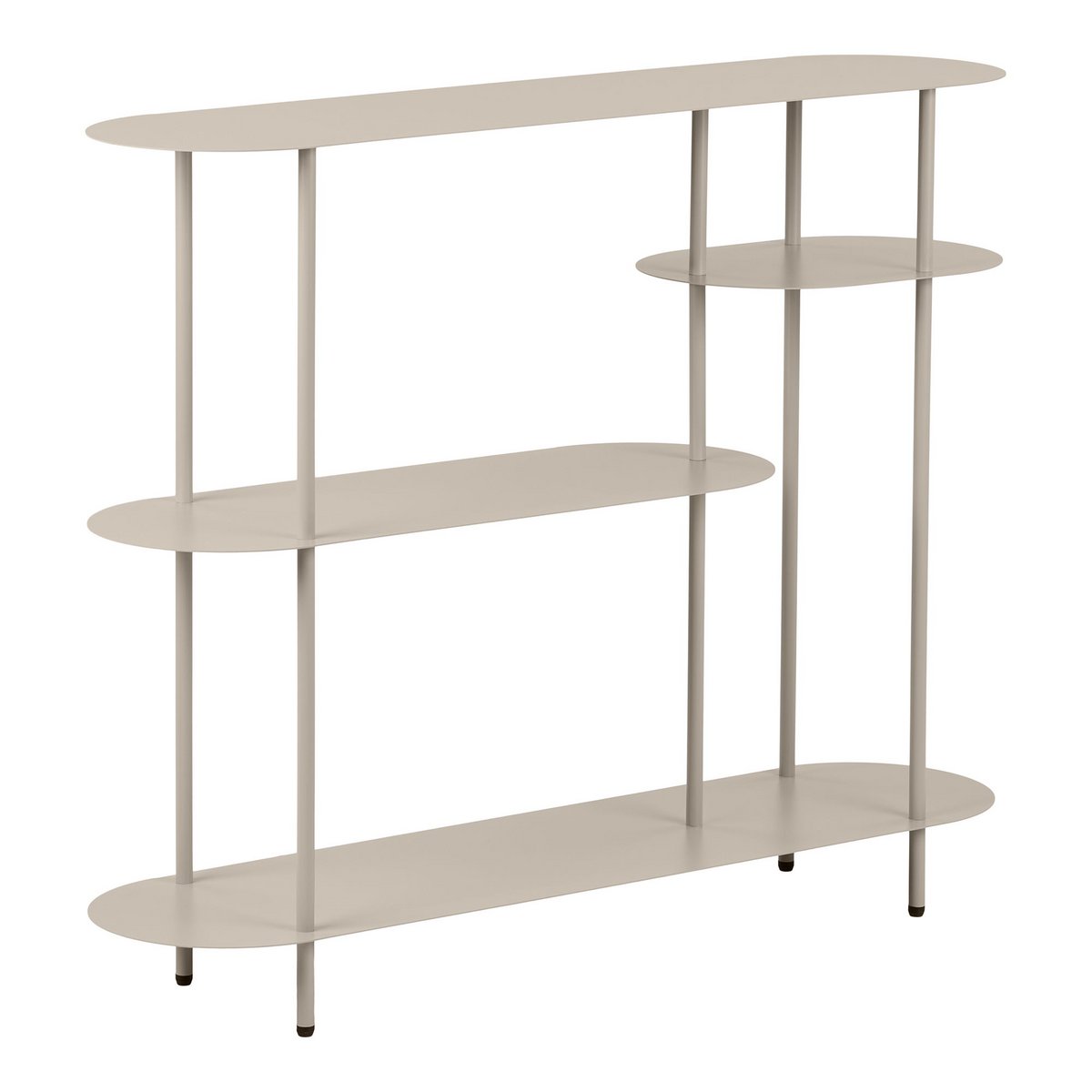 Rieti Open kast, 4 planken, metaal, zand, 31x118x97 cm