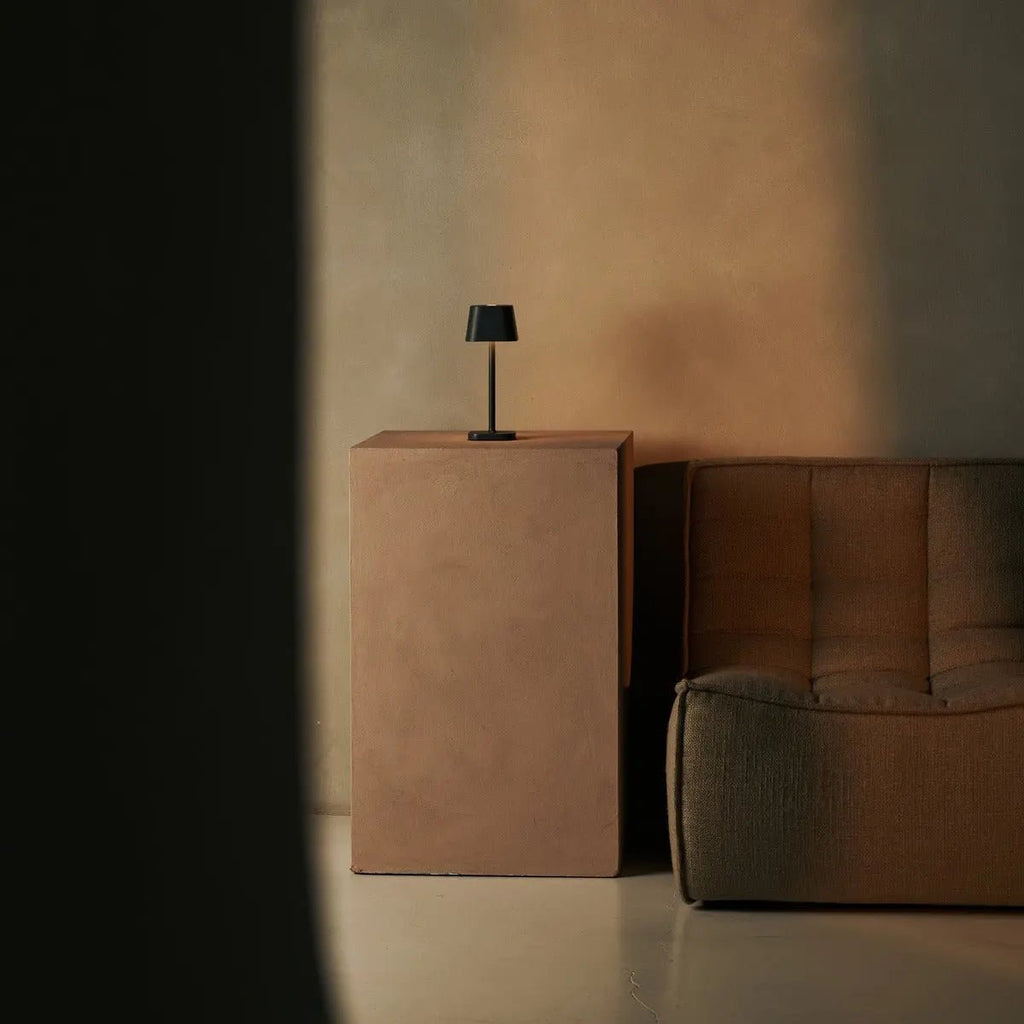 Ava Steengrijs Oplaadbare Tafellamp | Stijlvolle, draadloze lamp en dimbaar