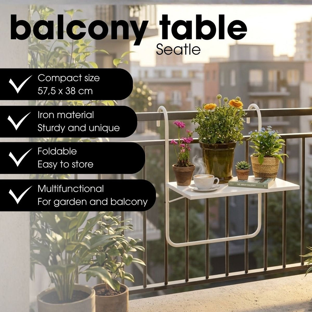 Bijzettafel buiten Seatle Wit