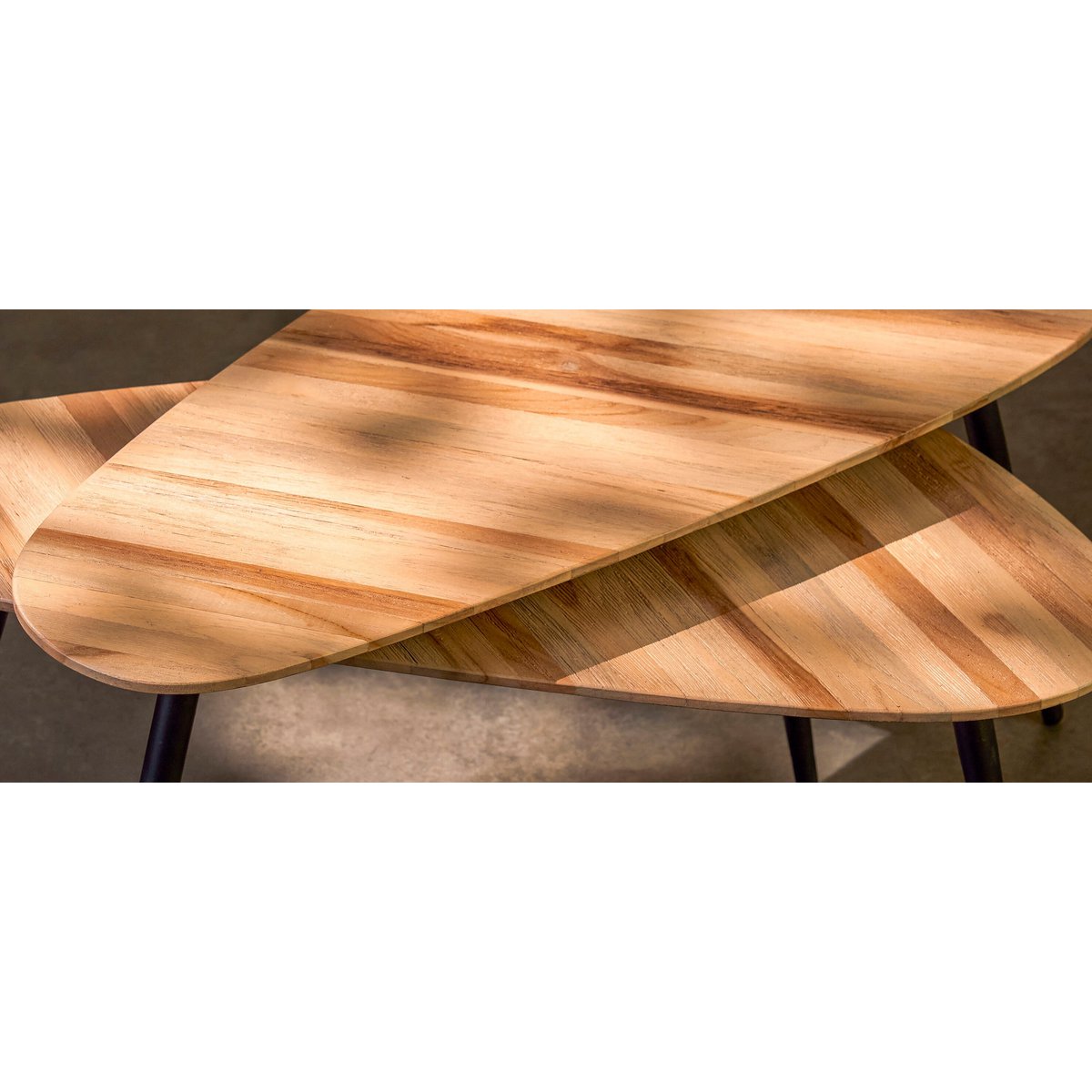 Bijzettafel set Jailey Bruin