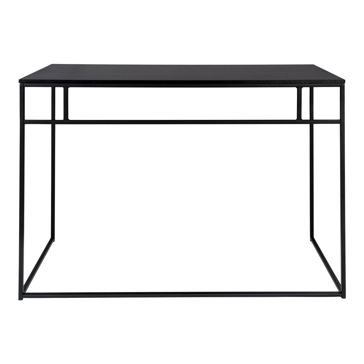 Vita Bureau - zwart, staal, 100x45x75cm