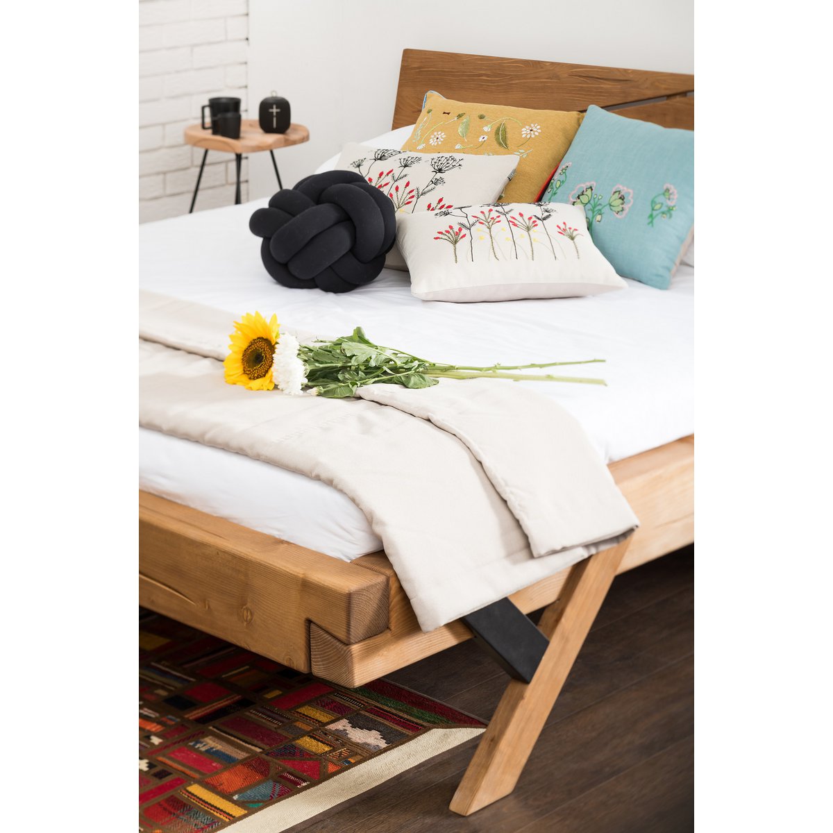 Balkenbed 140 x 200 cm