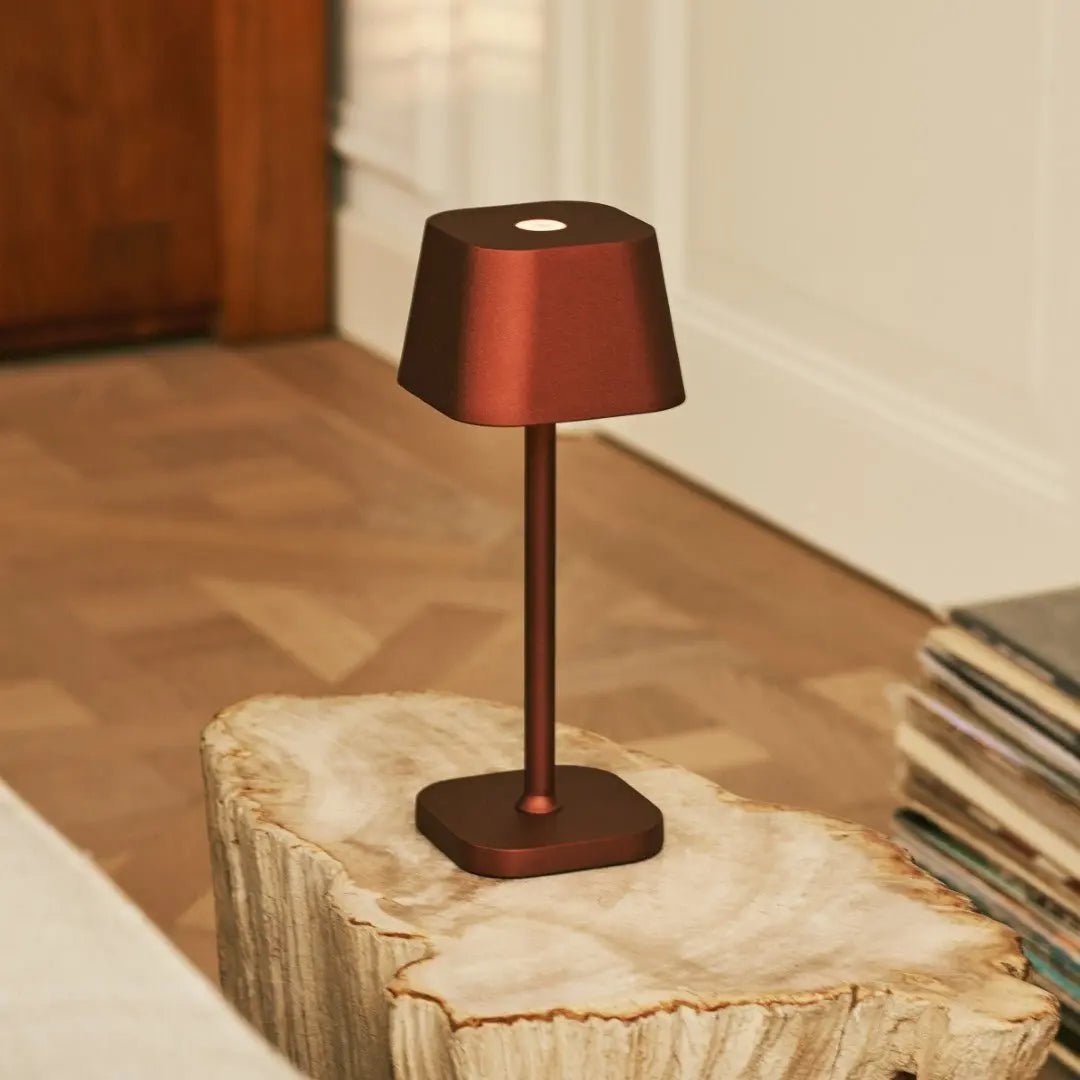 Ava Bronzen Oplaadbare Tafellamp | Stijlvol, draadloos en dimbaar