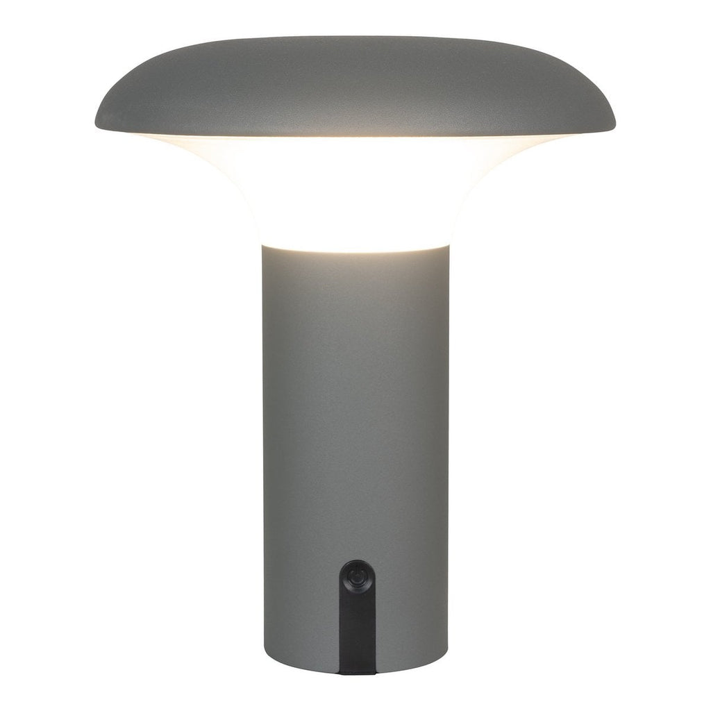 Ramsey LED Lamp - Lamp, oplaadbaar, grijs