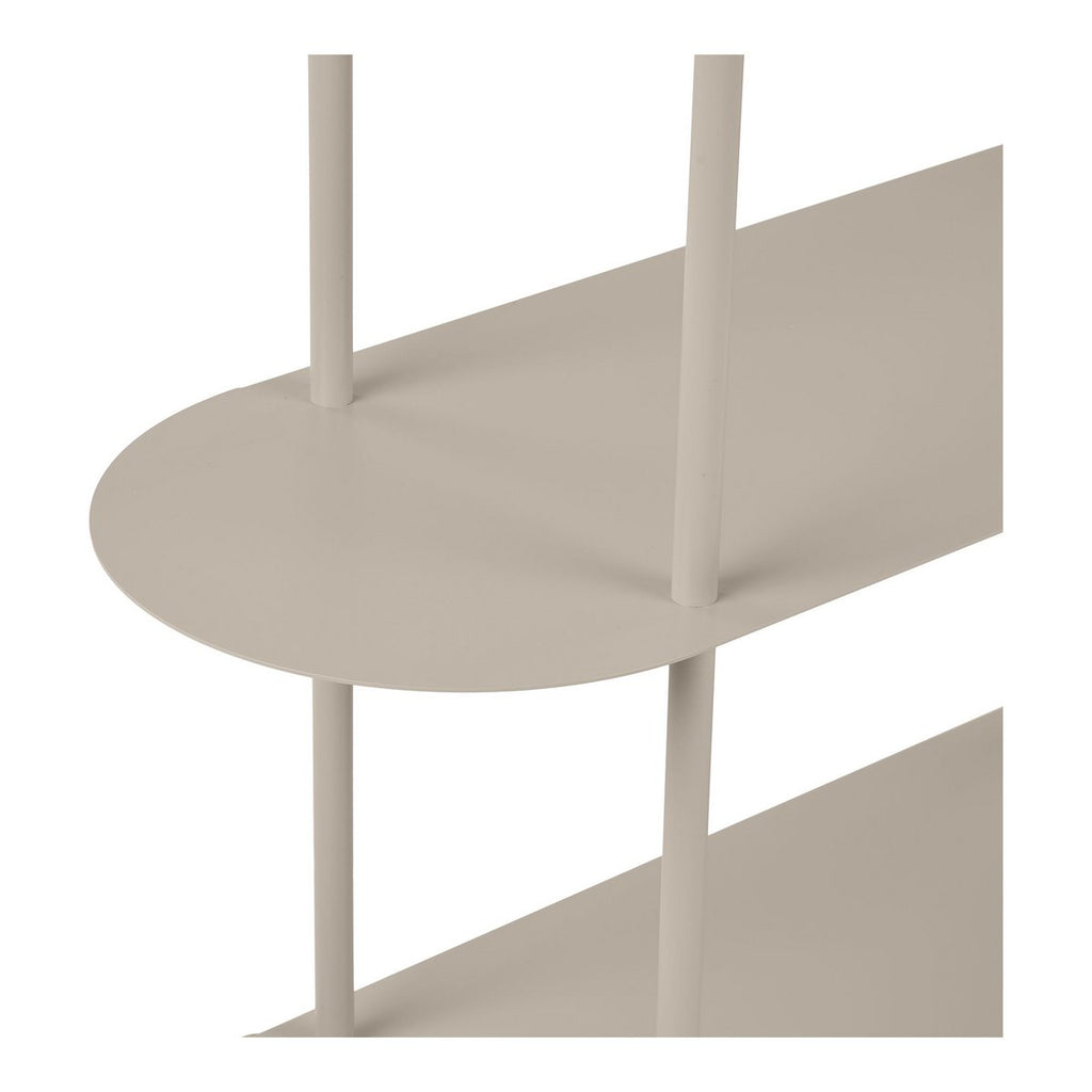 Rieti Open kast, 5 planken, metaal, zand, 31x90x150 cm