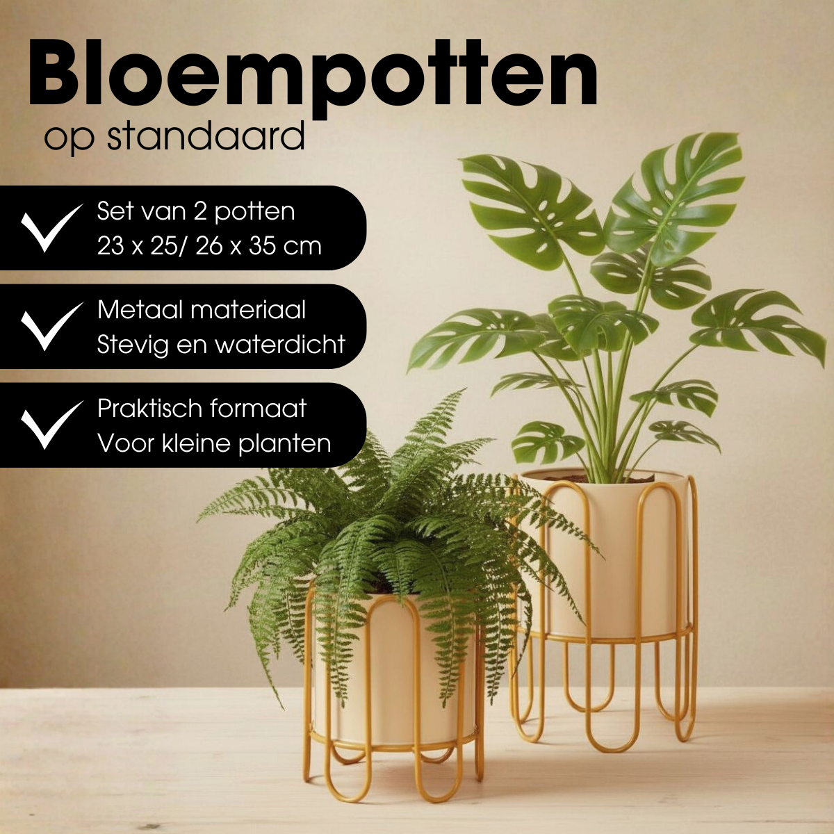 Bloempot binnen Dione Bruin