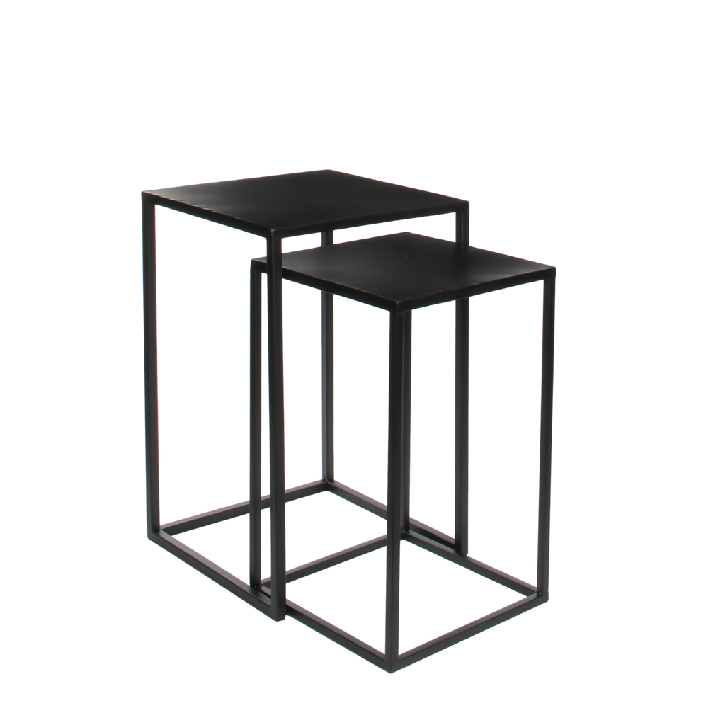 Bijzettafel set Goa Zwart