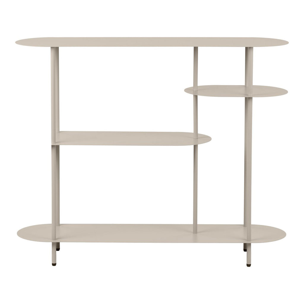 Rieti Open kast, 4 planken, metaal, zand, 31x118x97 cm
