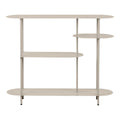Rieti Open kast, 4 planken, metaal, zand, 31x118x97 cm