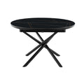 Eettafel Ø120 cm zwart