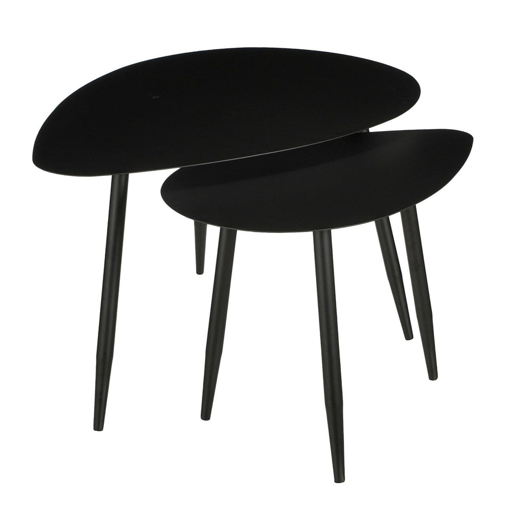 Bijzettafel set  Zwart