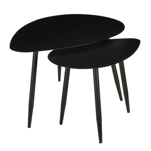 Bijzettafel set  Zwart