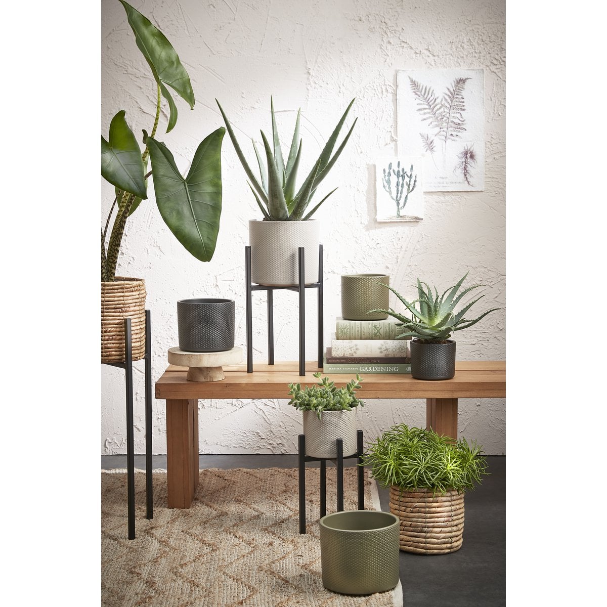 Plantenstandaard Ascot Zwart