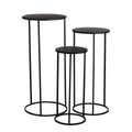 Bijzettafel set Quinty Zwart