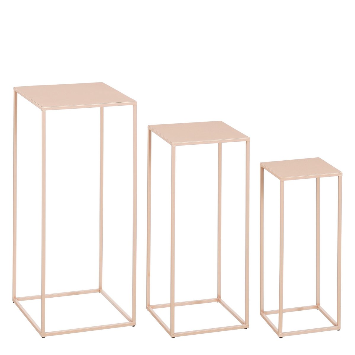 Bijzettafel set Quinty Roze