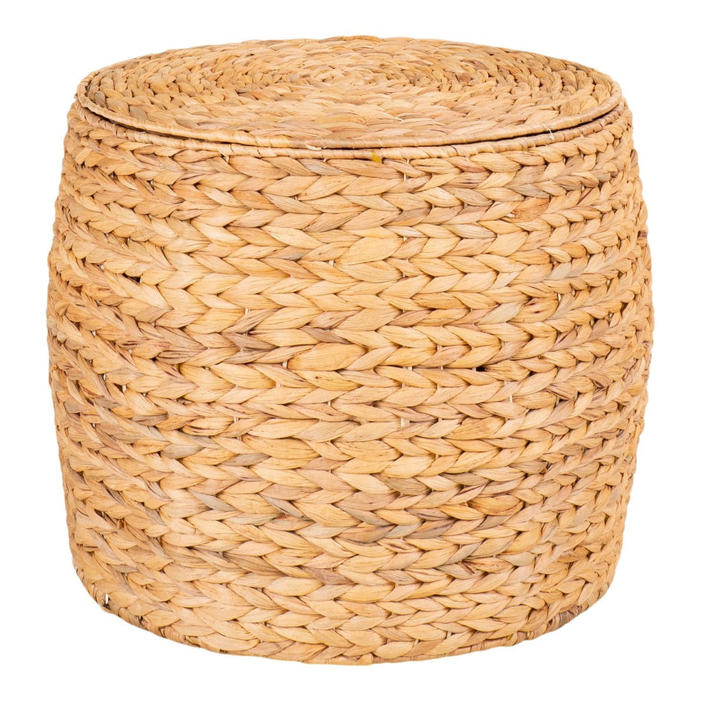 Delia Bijzettafel - Naturel, Waterhyacint, Ø43x34 cm
