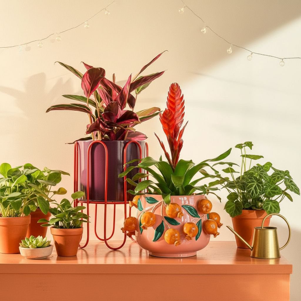 Bloempot binnen Dione Paars