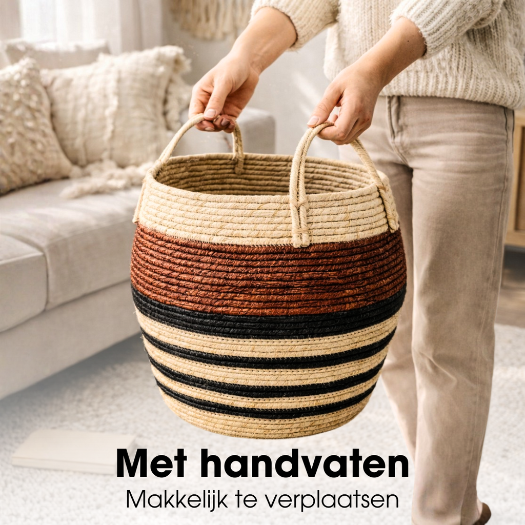 Opbergmand set  Bruin