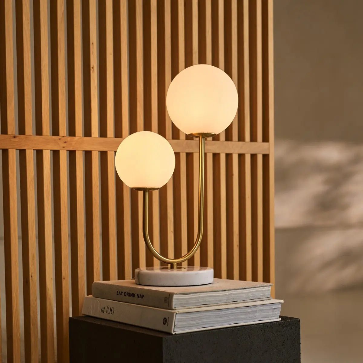 Giorgia elegante marmeren lamp | Matglazen lampen en snoerlamp