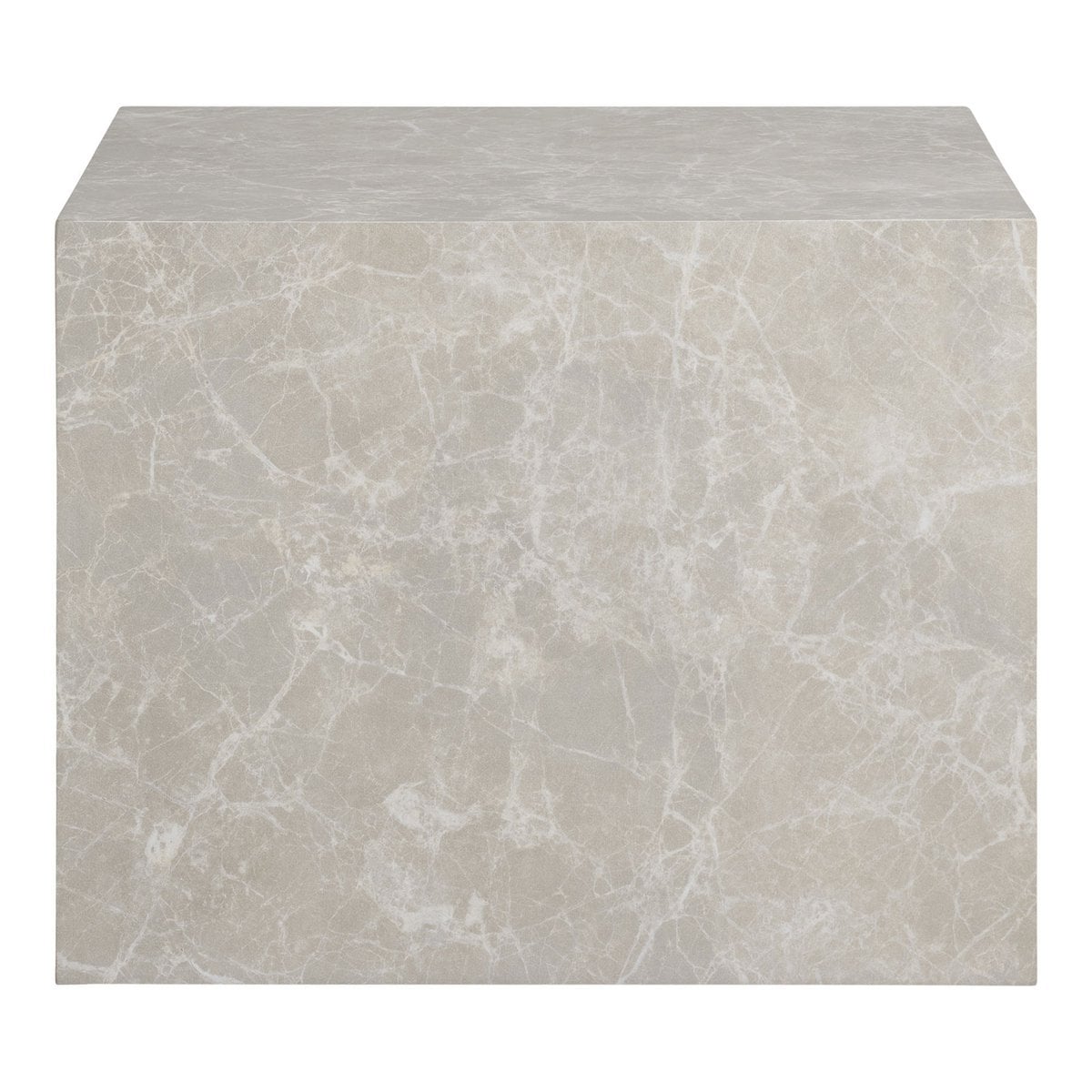 Praagse salontafelset - Beige, marmerlook, MDF, decorpapier, set van 2