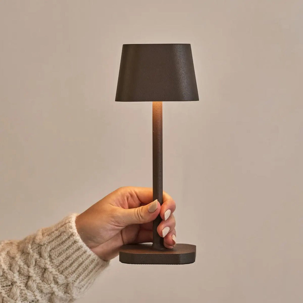 Ava Mokka Bruin Oplaadbare Tafellamp | Draadloos en dimbaar